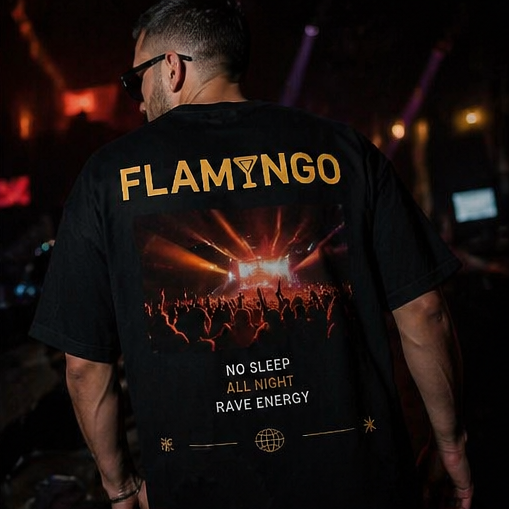Camiseta "NO SLEEP / ALL NIGHT" FLAMYNGO